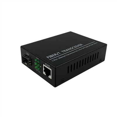 Transceptor de fibra de convertidor de mitjans 10/100/1000Base